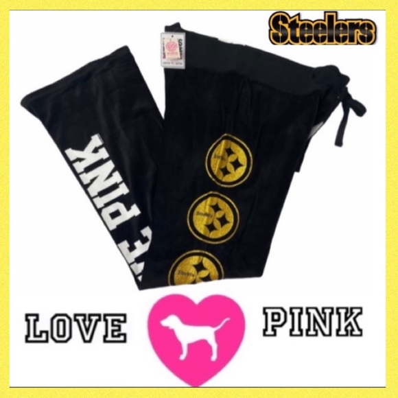 RARE PINK Steelers Victoria’s Secret Pants - Picture 1 of 16